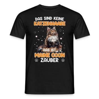 Maine Coon NO CAT HAIR MAINE COON SPELL - Men's T-Shirt - black - Front - AI Model Male 178 light (178cm)