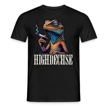 Lézards hauts lézards Iguane Reptiles - T-shirt homme - noir - Devant - AI Model Male 178 light (178cm)