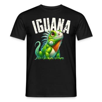 Iguane - T-shirt homme - noir - Devant - AI Model Male 178 light (178cm)