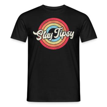 Bartender Mixologist Retro Vintage - Men's T-Shirt - black - Front - AI Model Male 178 light (178cm)