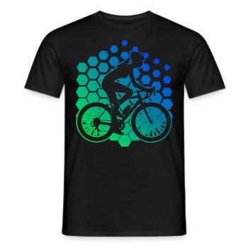 Mtb Radfahren Radeln Herren Mountainbike - Männer T-Shirt - Schwarz - Vorne - AI Model Male 178 light (178cm)