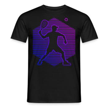 Pickleball Pickleball Jouer au racquetball pour femmes - T-shirt homme - noir - Devant - AI Model Male 178 light (178cm)