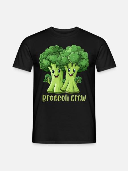 Broccoli Crew - Men's T-Shirt - black