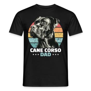 Papa Cane Corso - T-shirt homme - noir - Devant - AI Model Male 178 light (178cm)
