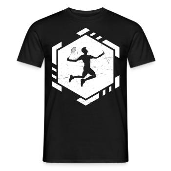 Badminton hommes femmes badminton - T-shirt homme - noir - Devant - AI Model Male 178 light (178cm)