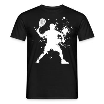 Men's Pickleball Racquetball Racquetball Games - Men's T-Shirt - black - Front - AI Model Male 178 light (178cm)