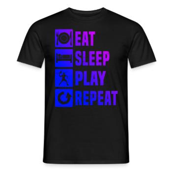 Pickleball Pickleball Homme Jouer au racquetball - T-shirt homme - noir - Devant - AI Model Male 178 light (178cm)