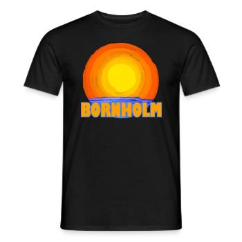 Bornholm Dänemark Ostsee - Männer T-Shirt - Schwarz - Vorne - AI Model Male 178 light (178cm)