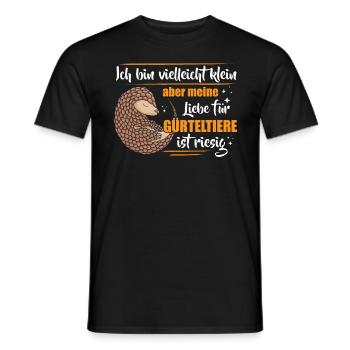 Le tatou peut être un petit tatou géant - T-shirt homme - noir - Devant - AI Model Male 178 light (178cm)