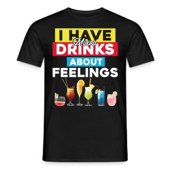 Barman Mixologue J’ai mélangé - T-shirt homme - noir - Devant - AI Model Male 178 light (178cm)