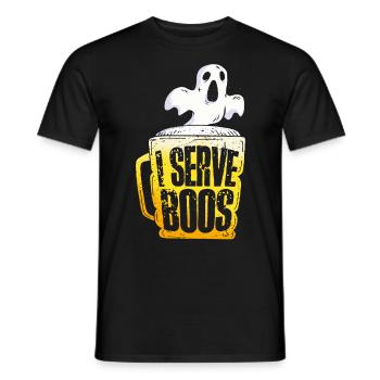 Bartender Mixologist Halloween Pun - Men's T-Shirt - black - Front - AI Model Male 178 light (178cm)