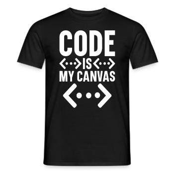 Programmer Computer Scientist Computer Nerd Gift - Men's T-Shirt - black - Front - AI Model Male 178 light (178cm)