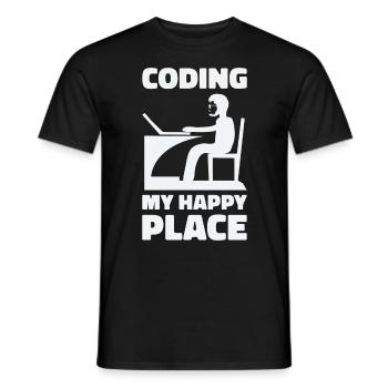 Programmeur Informaticien Cadeau de nerd informatique - T-shirt homme - noir - Devant - AI Model Male 178 light (178cm)