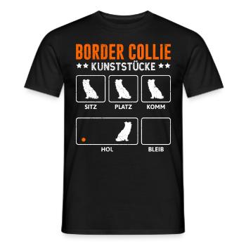 TOURS DE BORDER COLLIE Border Collie - T-shirt homme - noir - Devant - AI Model Male 178 light (178cm)