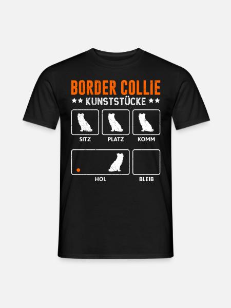 BORDER COLLIE TRICKS Border Collie - Men's T-Shirt - black