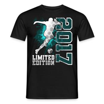 2017 Football Limited Edition Birthday - Men's T-Shirt - black - Front - AI Model Male 178 light (178cm)