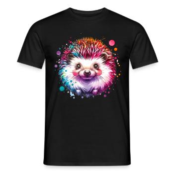 Hérisson - T-shirt homme - noir - Devant - AI Model Male 178 light (178cm)