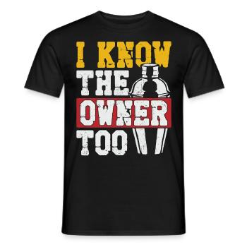 Barman Mixologue Je connais le - T-shirt homme - noir - Devant - AI Model Male 178 light (178cm)