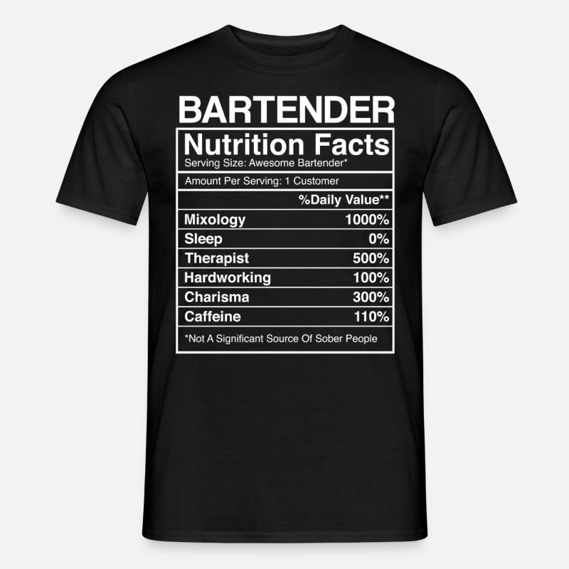 Bartender Mixologist Bartender - Men's T-Shirt - black