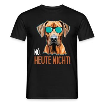 Glacière Rhodesian Ridgeback NÖ HEUTE NICHT - T-shirt homme - noir - Devant - AI Model Male 178 light (178cm)