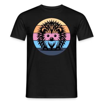Hérisson - T-shirt homme - noir - Devant - AI Model Male 178 light (178cm)