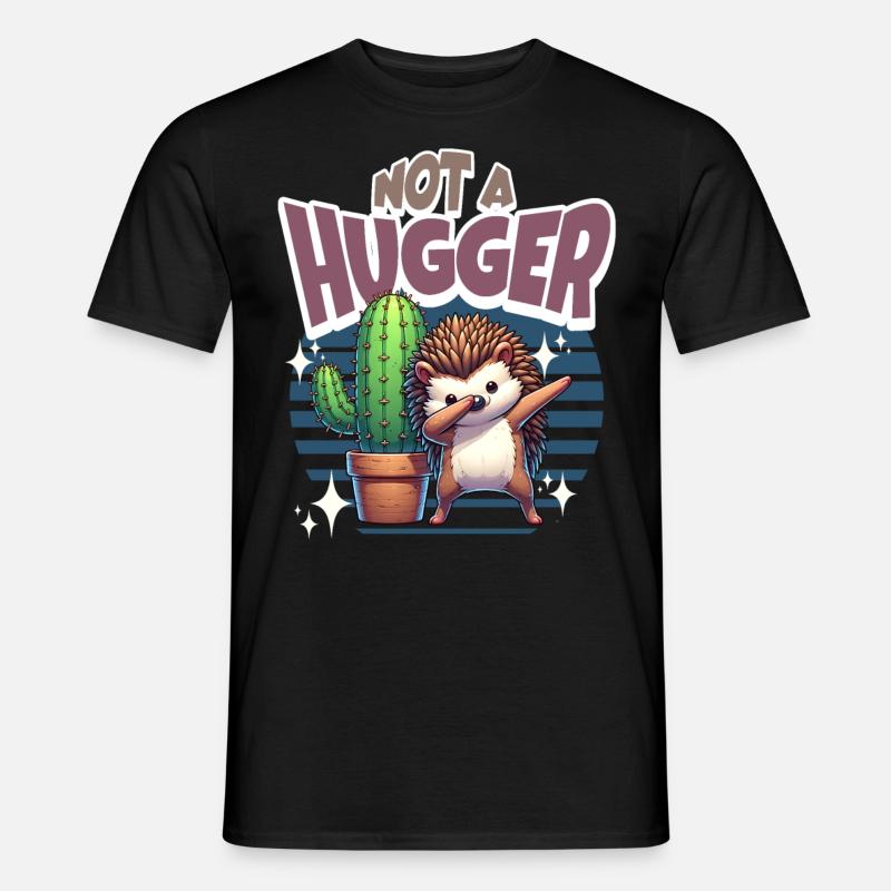 Pas un cactus hérisson Hugger - T-shirt homme - noir