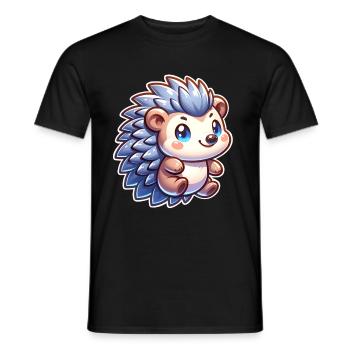 Hérisson - T-shirt homme - noir - Devant - AI Model Male 178 light (178cm)