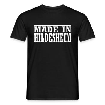 Hildesheim - Männer T-Shirt - Schwarz - Vorne - AI Model Male 178 light (178cm)