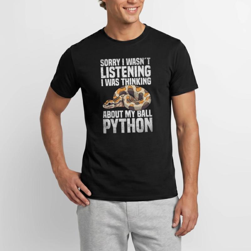 Boule de banane Python Herpétologiste Boule de corail T-shirt homme