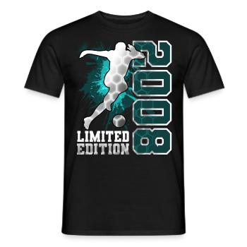 2008 Football Limited Edition Birthday - Men's T-Shirt - black - Front - AI Model Male 178 light (178cm)
