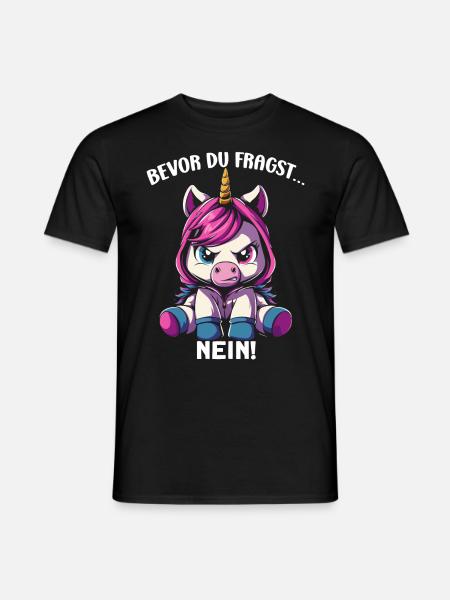 Before You Ask No - Men's T-Shirt - black