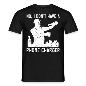 Bartender Mixologist No, I Don't - Männer T-Shirt - Schwarz - Vorne - AI Model Male 178 light (178cm)