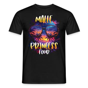 Visite de Malle Princess - T-shirt homme - noir - Devant - AI Model Male 178 light (178cm)