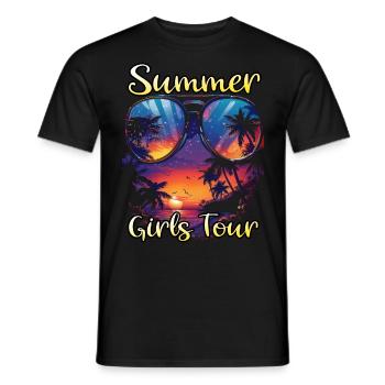 Summer Girls Tour - Männer T-Shirt - Schwarz - Vorne - AI Model Male 178 light (178cm)