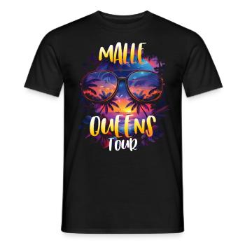 Visite de Malle Queens - T-shirt homme - noir - Devant - AI Model Male 178 light (178cm)