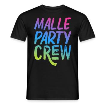 Malle Party Crew - Men's T-Shirt - black - Front - AI Model Male 178 light (178cm)