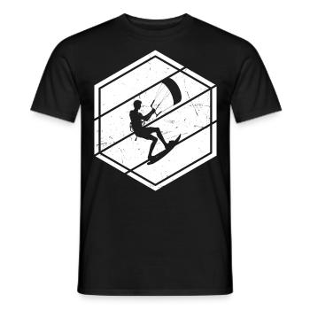 Kitesurf Kitesurf Kitesurf Hommes Kiting - T-shirt homme - noir - Devant - AI Model Male 178 light (178cm)