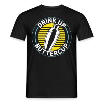 Bartender Mixologist Drink Up - Männer T-Shirt - Schwarz - Vorne - AI Model Male 178 light (178cm)