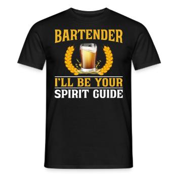 Bartender Mixologist Bartender - Männer T-Shirt - Schwarz - Vorne - AI Model Male 178 light (178cm)