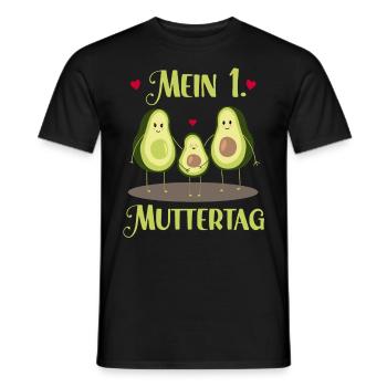 Mother-to-be 1st Mother's Day Soon Mom - Men's T-Shirt - black - Front - AI Model Male 178 light (178cm)