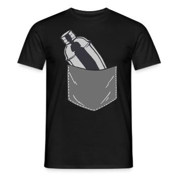 Bartender Mixologist Pocket - Männer T-Shirt - Schwarz - Vorne - AI Model Male 178 light (178cm)