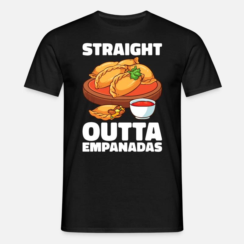 Empanada Dumpling Espagnol Mexicain - T-shirt Homme - noir