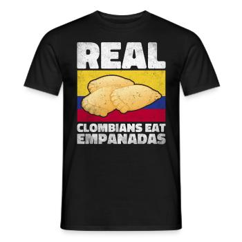 Empanada Dumpling Espagnol Mexicain - T-shirt homme - noir - Devant - AI Model Male 178 light (178cm)