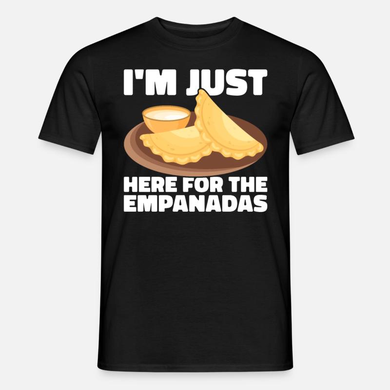 Empanada Spanische Teigtasche Mexikanisch - Männer T-Shirt - Schwarz