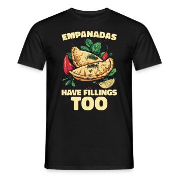 Empanada Dumpling Espagnole Mexicaine - T-shirt homme - noir - Devant - AI Model Male 178 light (178cm)