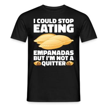 Empanada Dumpling Espagnole Mexicaine - T-shirt homme - noir - Devant - AI Model Male 178 light (178cm)