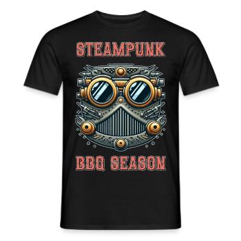Steampunk BBQ Season 4 - Männer T-Shirt - Schwarz - Vorne - AI Model Male 178 light (178cm)