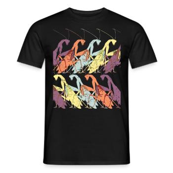 Gottesanbeterin Insekt - Männer T-Shirt - Schwarz - Vorne - AI Model Male 178 light (178cm)