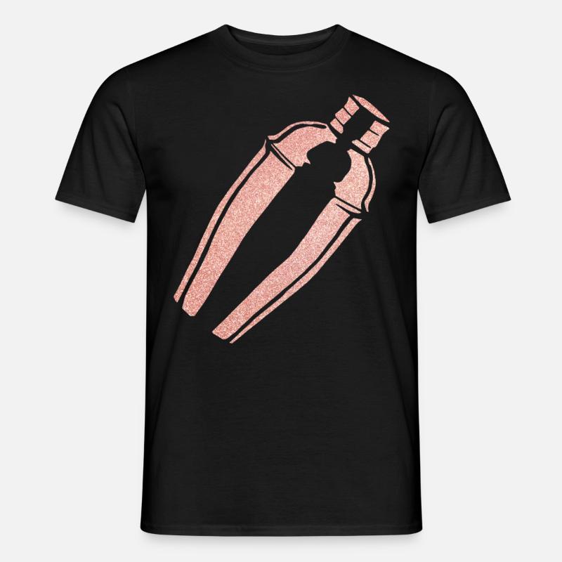 Bartender Mixologist Shaker - Männer T-Shirt - Schwarz