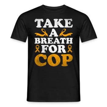 COPD Awareness Lung Disease COPD Krieger - Men's T-Shirt - black - Front - AI Model Male 178 light (178cm)